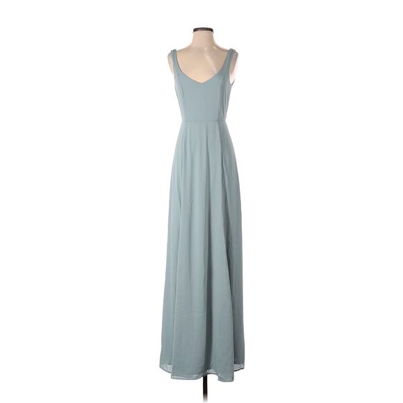 Show Me Your Mumu Jenn Maxi Bridesmaid Dress in Silver Sage S NWT - Picture 4 of 7